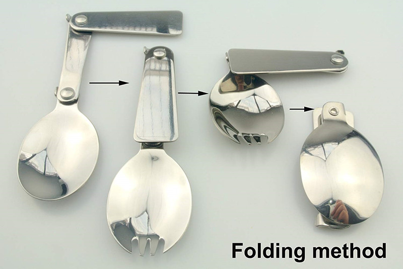 Quaint Stainless Steel Folding Spoon