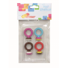 4pcs Finger Ring Eraser