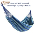 750g Lightweight Colorful Striped Camping Hammock For Garden