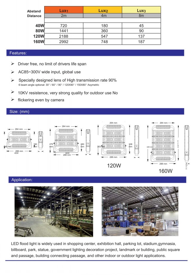 80W Driverless flood light23