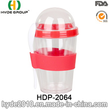 BPA libre ensalada plástico Shaker Cup (HDP-2064)
