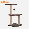 Aiberry Deluxe Wooden Cat Scratch Board Pet Tower