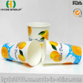 12oz Disposable Double Wall PE Cold Drink Cup for Beverage