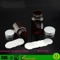 60ml 90ml 150ml Amber Plastic Pet Pill Bottle with Cap and Foil Liner or Pressure Sensitive Liner