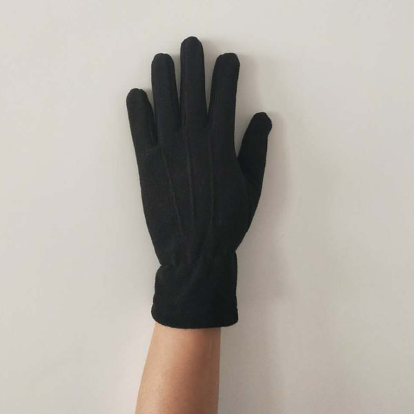 Anti Slip Warm Sports Polar Fleece Glove Back