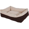 Marineblaue Kontrastfarbe selbst warmes Hundebett