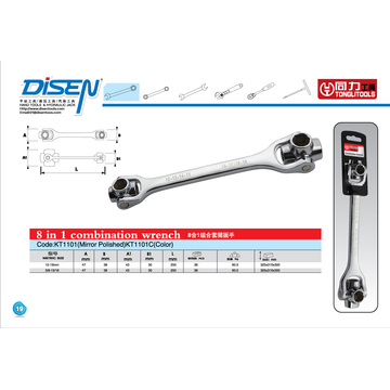 8 in 1 Combination Socket Wrench (KT1101)