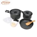 Juego de utensilios de cocina de acero inoxidable 9PCS para mochilero