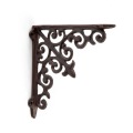 Heavy duty cast iron rustic shelf brackets