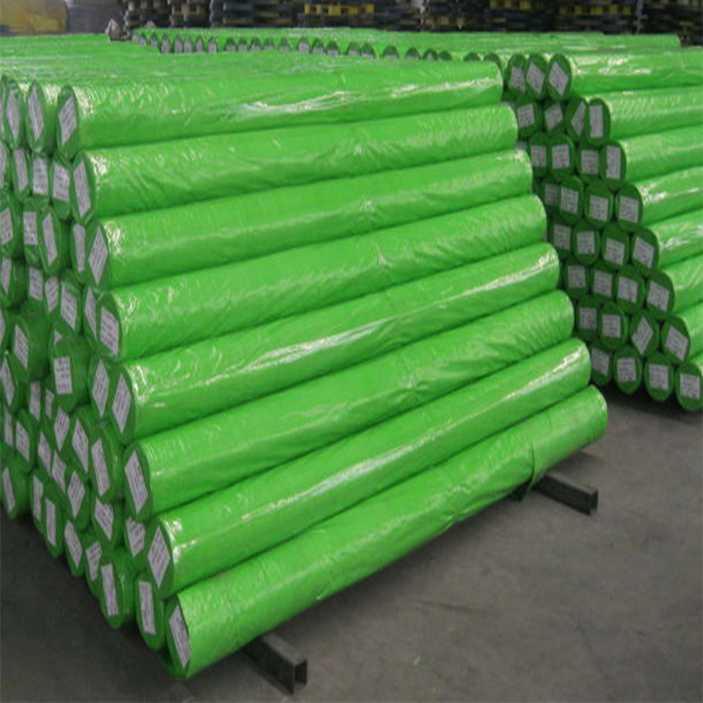 Green Silver Color Tarpaulin Roll