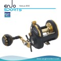 Angler Selecione Venus Trolling Reel Strong Grafite Body Right Handle Carretel de pesca para água salgada e água doce