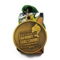 Custom Gold Plated Medal, Metal Badge (GZHY-BADGE-001)