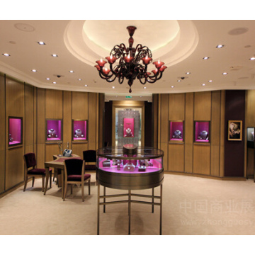 Elegant Retail Store Fashionable Jewellry Displays Showcase