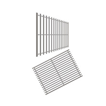 Grille de cuisson pour barbecue en acier inoxydable rectangulaire