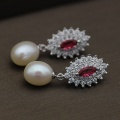 Fashion Design Freshwater Real Pearl Earring