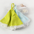 Serviette à main pour enfants en microfibre domestique avec boucles suspendues