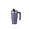 Powder Coated Travel Coffee Mug with Handle