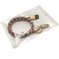 Fabrik Preis 2 in 1 Nylon geflochtenes Mikro-USB-Kabel mit Typ C Port