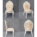 White Aluminum Imitation Wood Dining Chair for Restaurant (YC-D107)