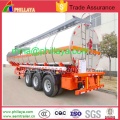 3axle Milk Water Liquid Food Transport Aluminum Tanker Semi Trailer