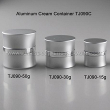 15g Silver Aluminum Cosmetic Container