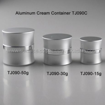 15g Silber Aluminium-Kosmetik-Container