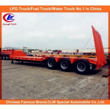 3 Essieu Low loader Lit Remorque 50 Ton Trailer