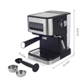 Espresso Coffee Machine with Powerful Milk Frother Wand