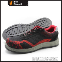 Flyknit Fabric Safety Shoe with PU/PU Outsole (SN5456)