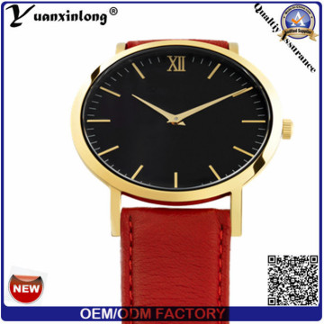 Yxl-061 Promotional Hot Sale Leather Watch Mens Vogue Japan Movement Fashion Wrist Watch Custom Design Men′s Watch