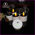 rechargeable solar function led flickering tea light candle