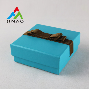 Tiffany Blue Paper Jewelry Box with Bowknot