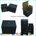 Black Corrugated Packaging Boxes With Lid