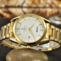 Black white dial gold stainless steel watches