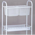 Chariot de rangement en acier inoxydable pour salle de bain