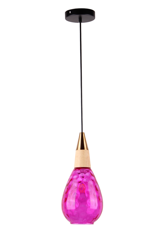 Pink Glass Modern Light