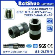 M18-L45mm Building Construction Rebar Coupler with Straight Screw Sleeve