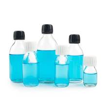 125ml Clear Boston Syrup Oral Liquid Glass Bottle