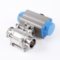 Stainless Steel 3 PCS Pneumatic Actuator Ball Valve