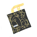 Custom abstract painting pattern canvas shopping hand bags