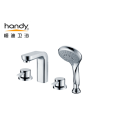 Bathtub Faucet Three Holes Hand Shower Tap