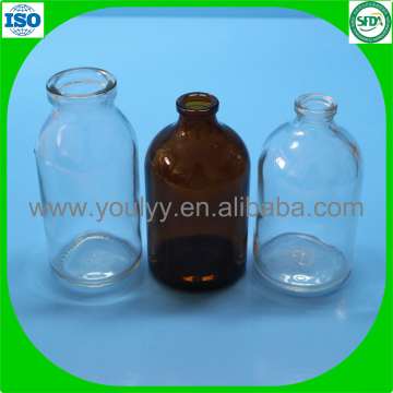 100ml Clear and Amber Moulded Bottle