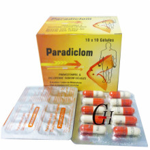 Paracetamol y Diclofenac Cápsulas de Sodio