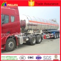 3axle lait eau liquides alimentaires Transport aluminium camion citerne Semi remorque