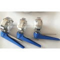 Ss316L Stainless Welded and Thread Multi-Position Sanitary Butterfly Valve