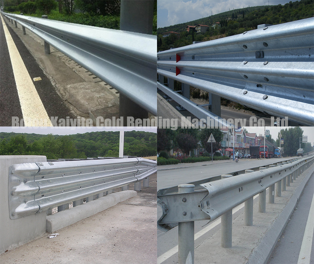 application of highway guardrail