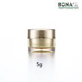 2017 Hot Sale Mini Golden Acrylic Clear Cream Jar for Gift