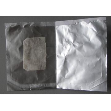 Gasa hemostática absorbente con bolsa de aluminio
