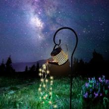 Watering can with Garden Decor Lights