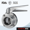 Stainless Steel Handle Clamped Food Grade Butterfly Valve (JN-BV2002)